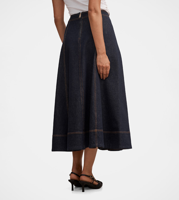 Forever New  Maxi Skirts - Blue Maxi Skirts