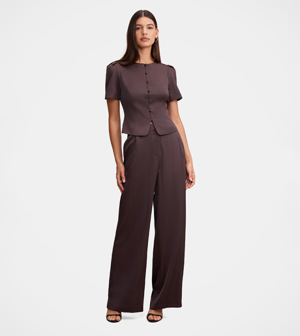 Forever New Pants & Leggings - Purple Casual Pants