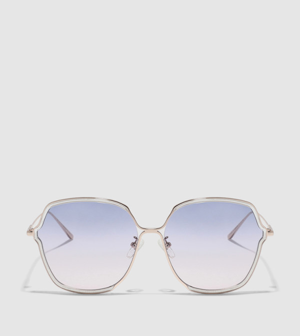 30 سندايز 90s-revival - شفاف  Square Sunglasses
