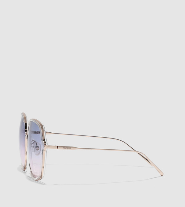 30 سندايز 90s-revival - شفاف  Square Sunglasses