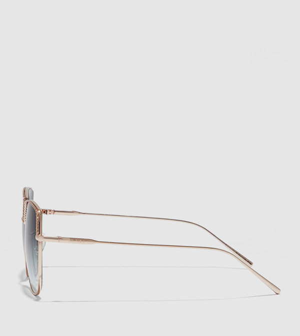 30 سندايز  مربعة - ذهبي Square Sunglasses