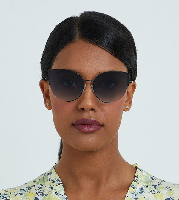 30 سندايز نظارات شمسية عين القطة - أسود Cat Eye