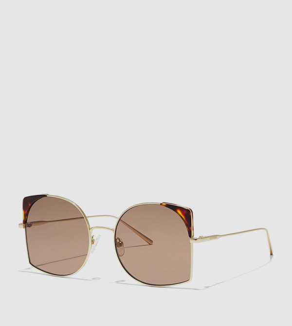 30 سندايز  مربعة - ذهبي Square Sunglasses
