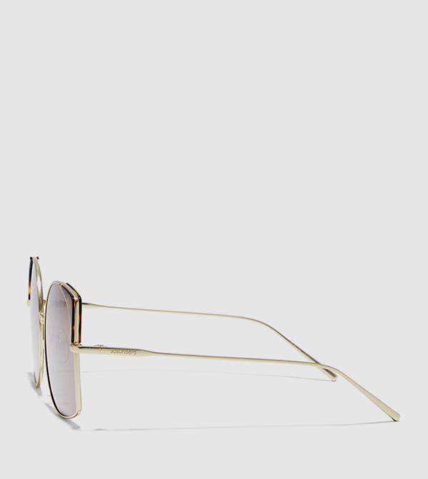 30 سندايز  مربعة - ذهبي Square Sunglasses