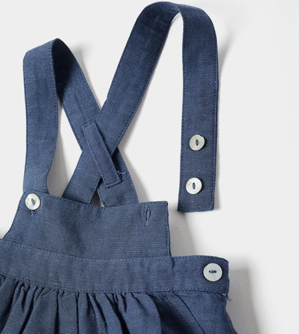 Ziddy  Dungarees - Navy Dungarees