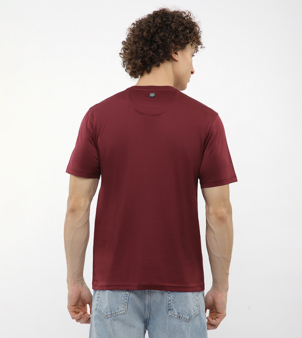 Beverly Hills Polo Club  - Red Round Neck T-Shirts