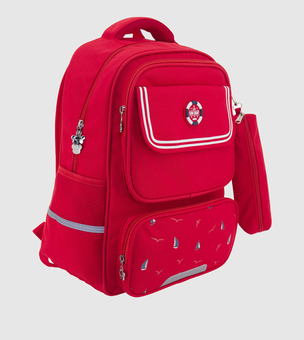 أر آند بي  - أحمر  حقيبة ظهر