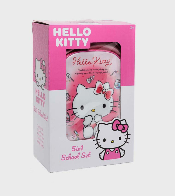 أر آند بي  حقائب مدرسية - وردي طقم حقائب ظهر بعجلات