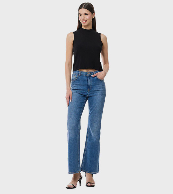 أر آند بي  توبات بلا أكمام  - أسود Sleeveless Tops
