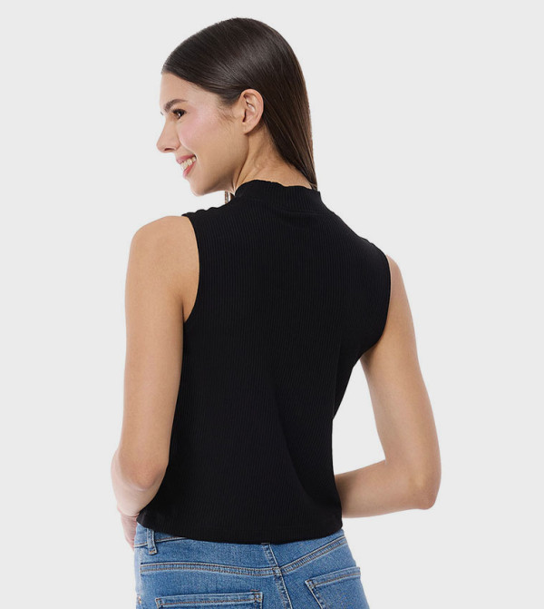 أر آند بي  توبات بلا أكمام  - أسود Sleeveless Tops