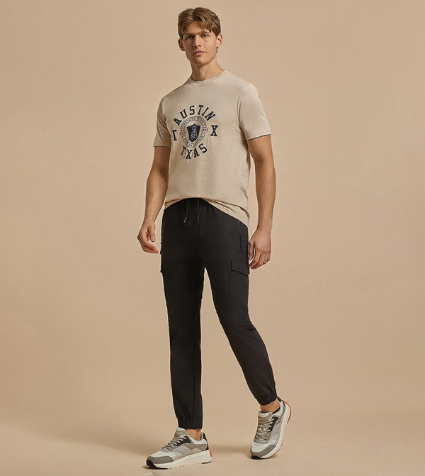 R&B  Track Pants & Joggers - BLACK Track Pants & Joggers