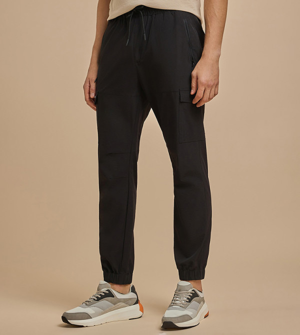 R&B  Track Pants & Joggers - BLACK Track Pants & Joggers