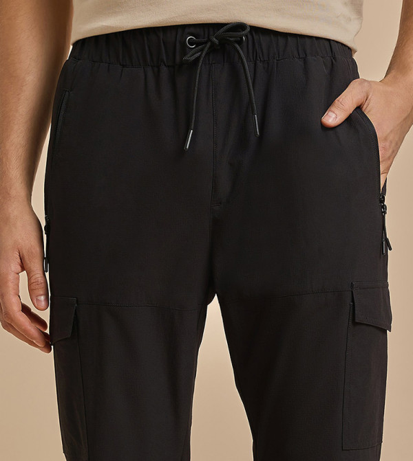 R&B  Track Pants & Joggers - BLACK Track Pants & Joggers