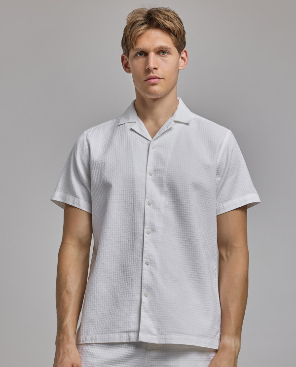 R&B  Shirts - Ivory Short Sleeves