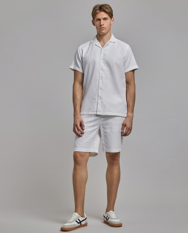R&B  Shirts - Ivory Short Sleeves