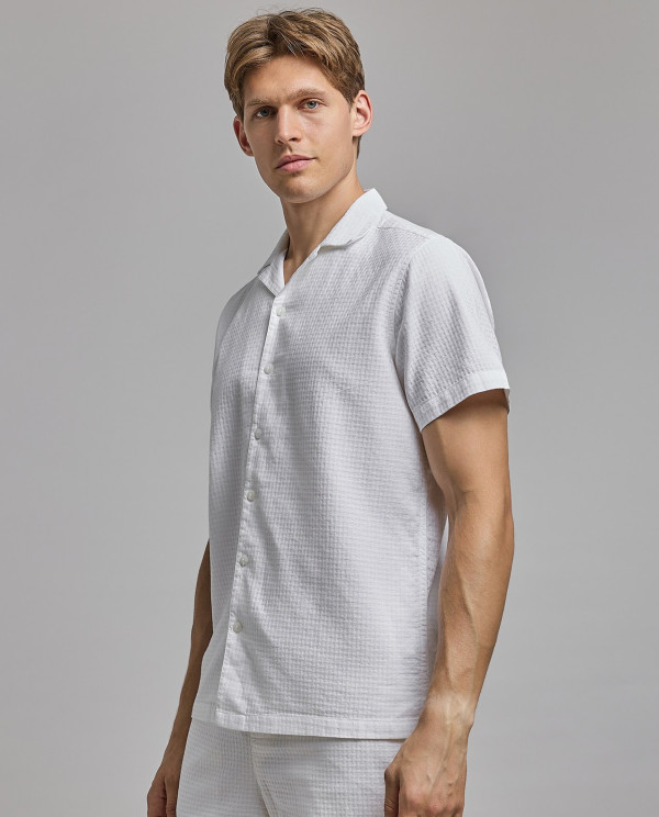 R&B  Shirts - Ivory Short Sleeves