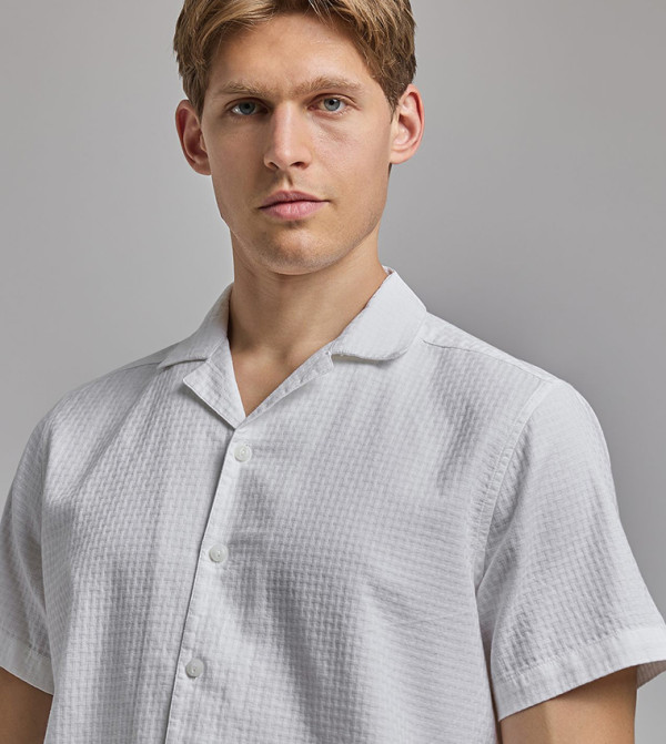 R&B  Shirts - Ivory Short Sleeves
