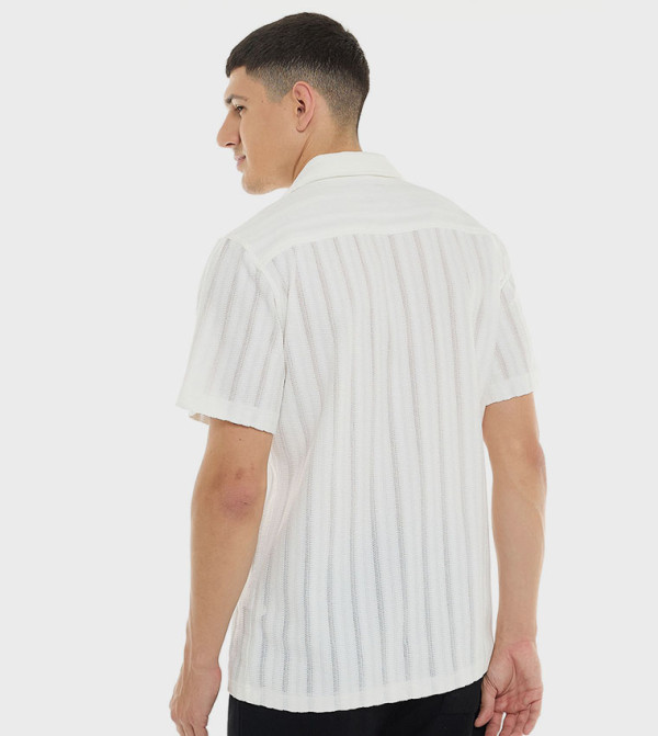 R&B  - White Casual Shirts