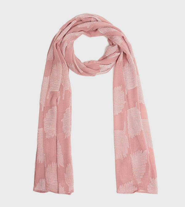 أر آند بي  أوشحة - وردي Woven Scarves