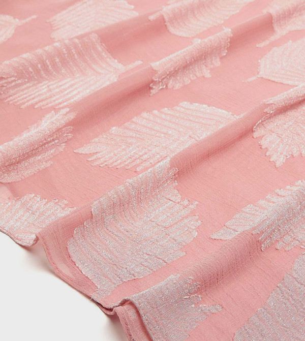 أر آند بي  أوشحة - وردي Woven Scarves