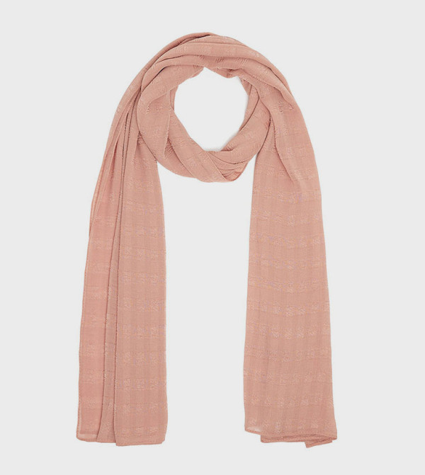 أر آند بي  أوشحة - وردي Woven Scarves