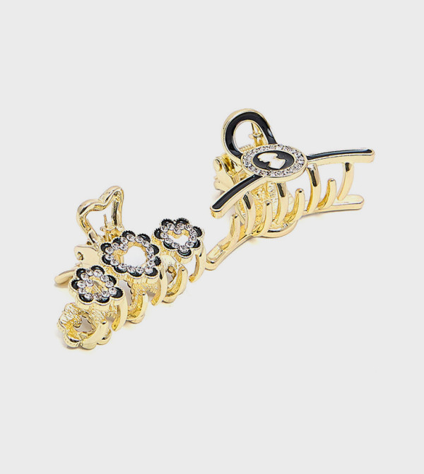 R&B  Hair Clips - Gold Hair Clips