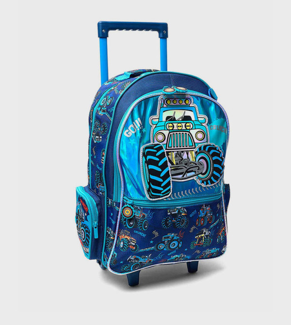 R&B  Bags - Blue Trolley Backpack