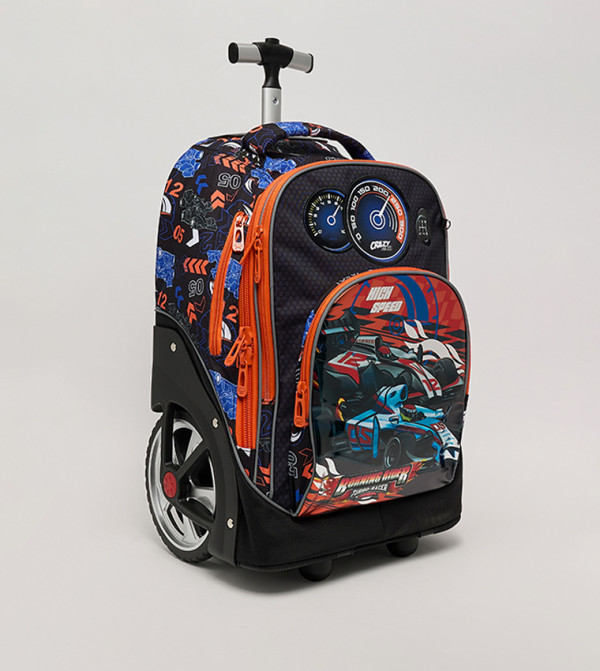 R&B  Trolley Backpack Set - BLACK Trolley Backpack Set