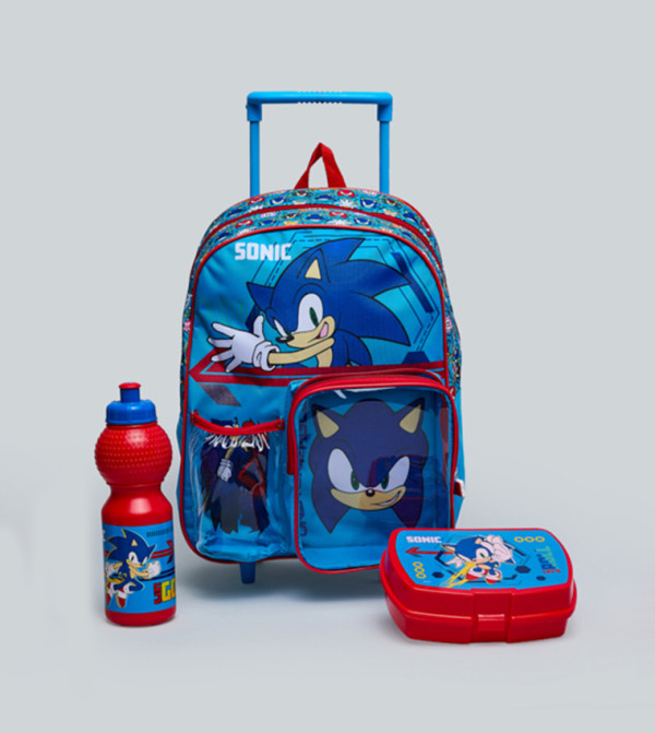 R&B  Trolley Backpack Set - Blue Trolley Backpack Set