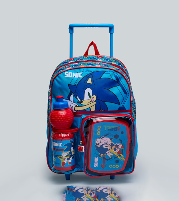 R&B  Trolley Backpack Set - Blue Trolley Backpack Set