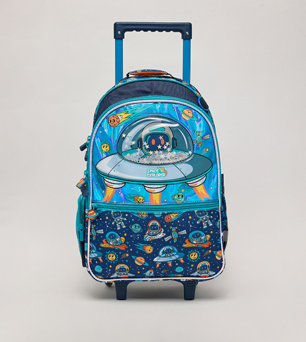 R&B  Trolley Backpack - Blue Trolley Backpack