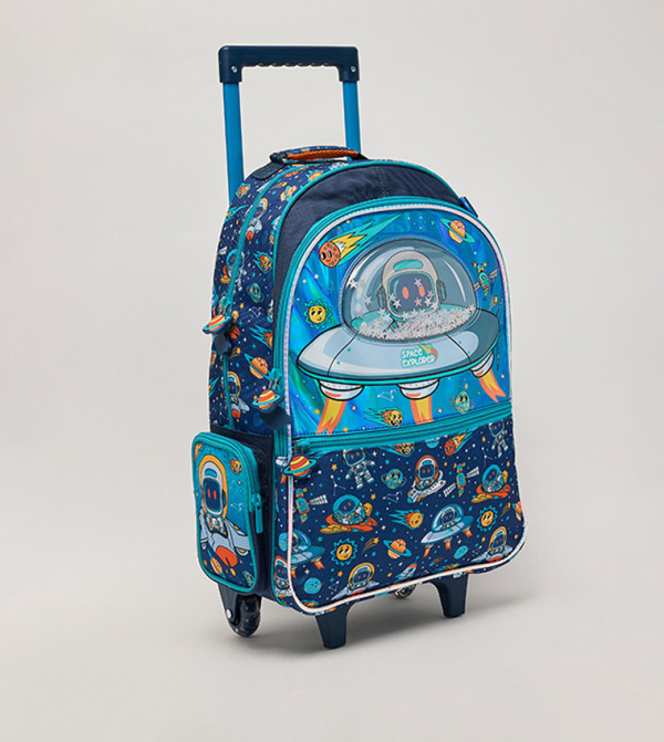R&B  Trolley Backpack - Blue Trolley Backpack