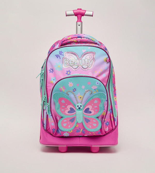 R&B  Trolley Backpack Set - Pink Trolley Backpack Set