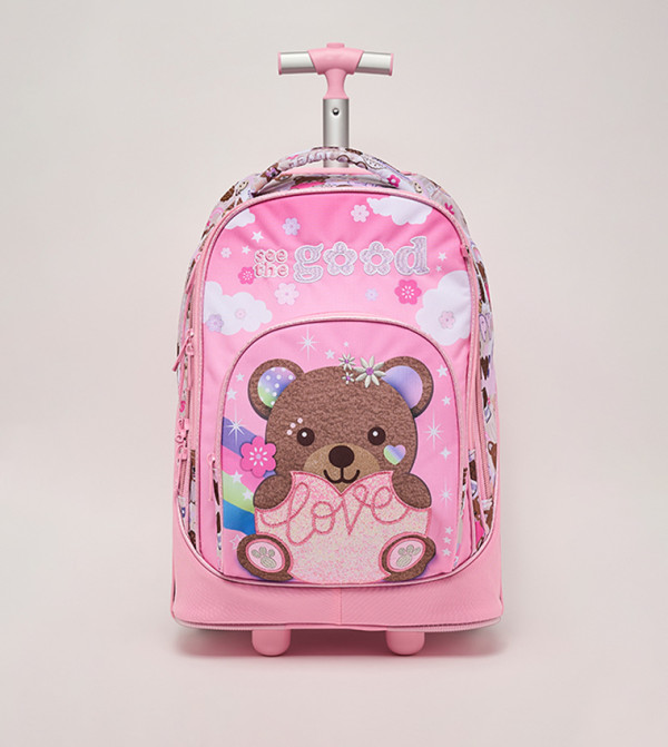 R&B  Trolley Backpack Set - Pink Trolley Backpack Set