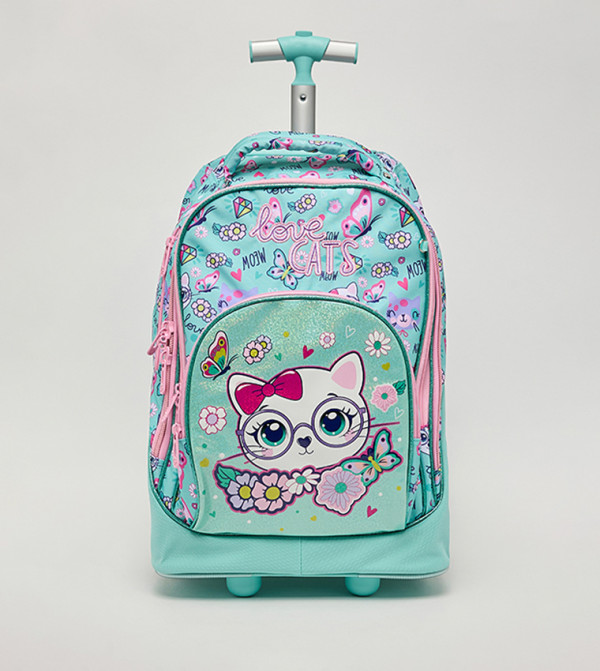 R&B  Trolley Backpack Set - Green Trolley Backpack Set