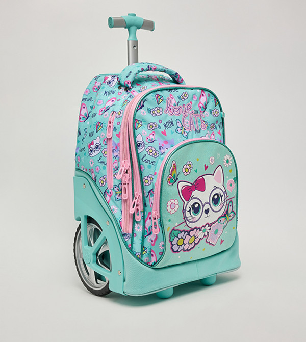 R&B  Trolley Backpack Set - Green Trolley Backpack Set