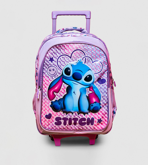 R&B  back-to-school-ready - Purple Trolley Backpack Set