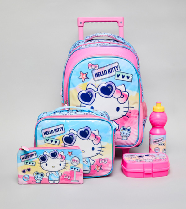 R&B  Trolley Backpack Set - Pink Trolley Backpack Set