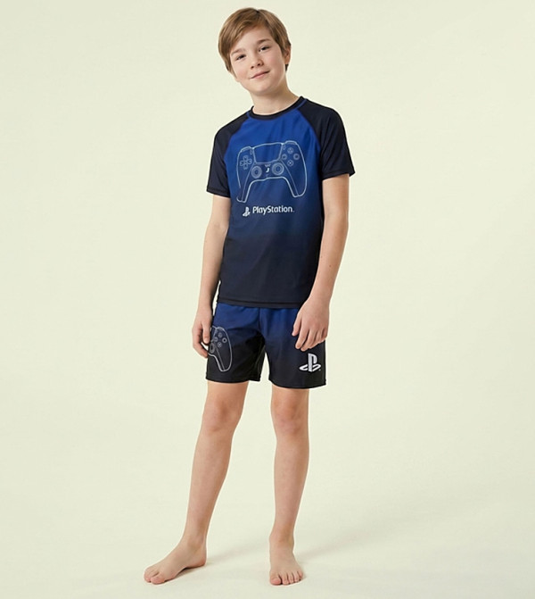 R&B  Swim Wear - Blue Swim Sets