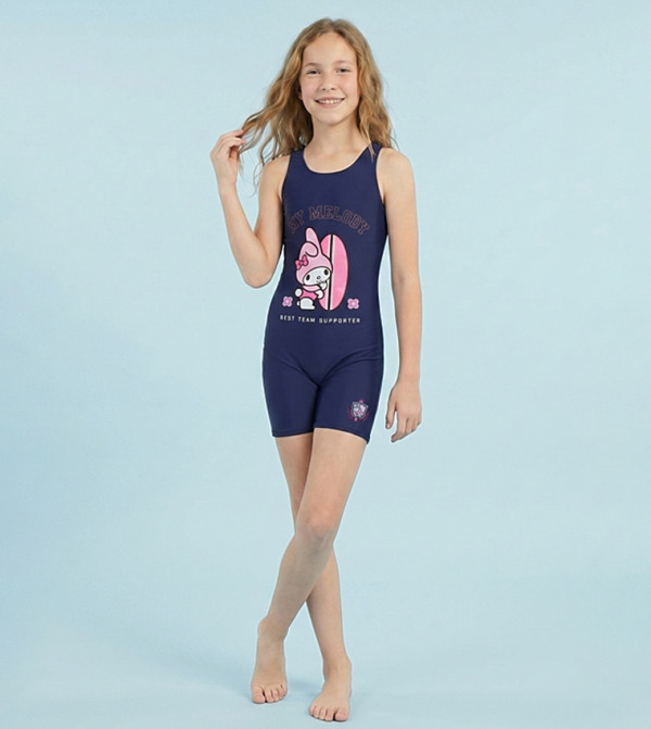 R&B  Legged Swimsuit - Green Legged Swimsuit