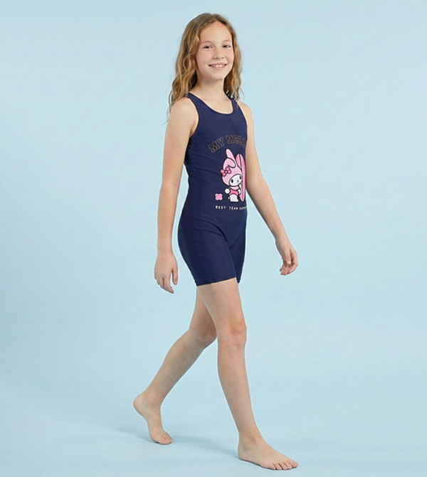 R&B  Legged Swimsuit - Green Legged Swimsuit