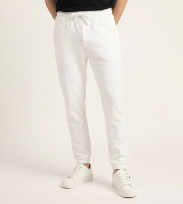 R&B  Joggers - White Joggers