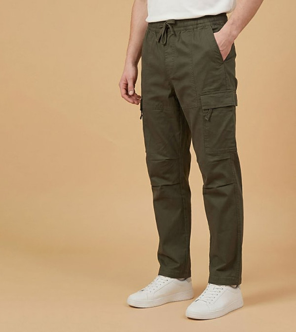 R&B  Cargos - Olive Cargos