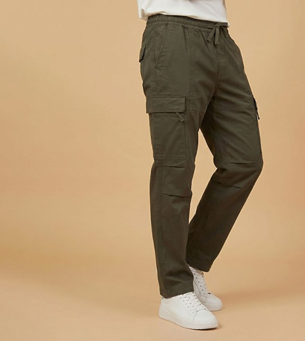 R&B  Cargos - Olive Cargos