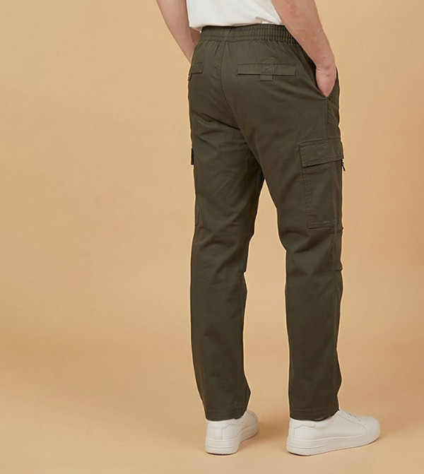 R&B  Cargos - Olive Cargos