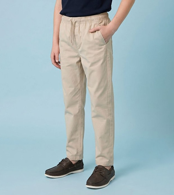 R&B  Trousers & Pants - Beige Trousers & Pants