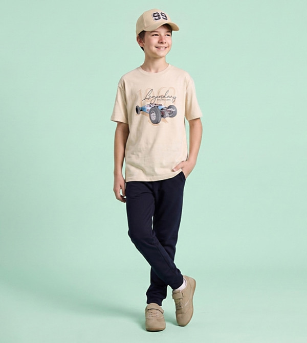 R&B Topwear - Beige T-Shirts