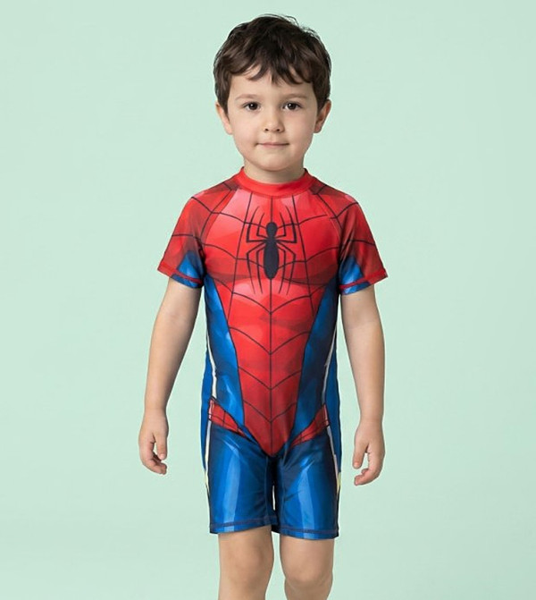 R&B  Swim Wear - Red Legged Swimsuit