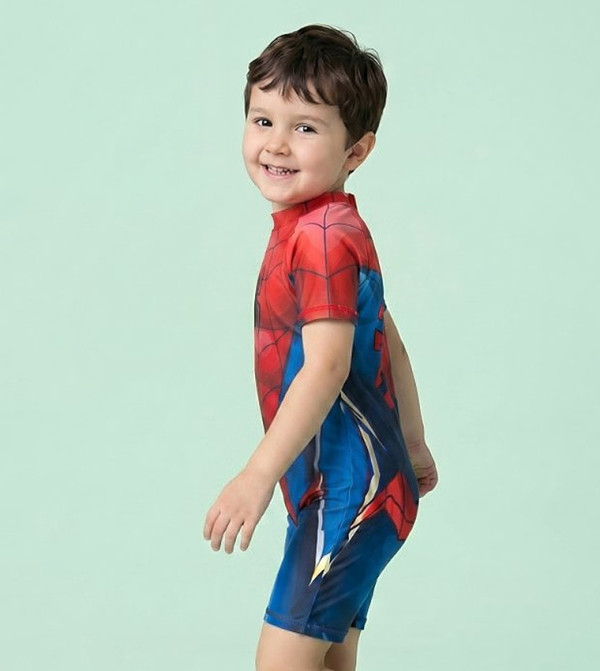 R&B  Swim Wear - Red Legged Swimsuit