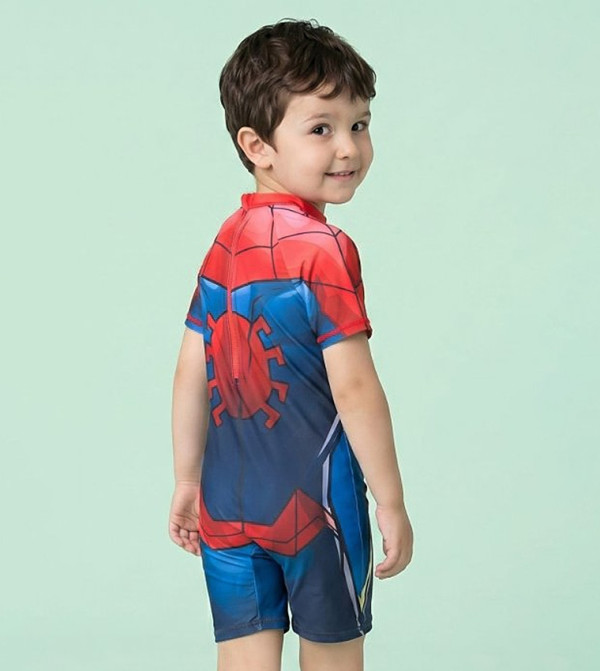 R&B  Swim Wear - Red Legged Swimsuit